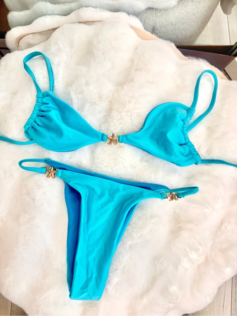SHEIN | Shimmery Blue Bimini